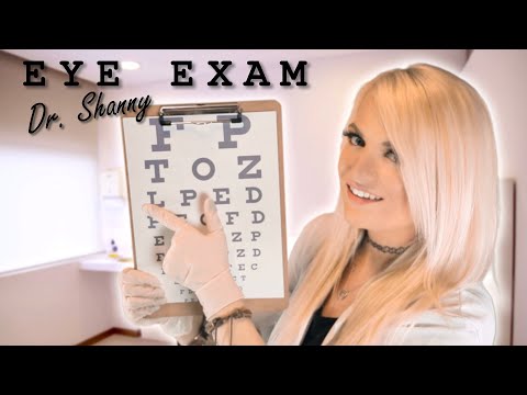 ASMR EYE EXAM DOCTOR ROLEPLAY | Up Close Medical Exam, Glove Sounds, Light Triggers