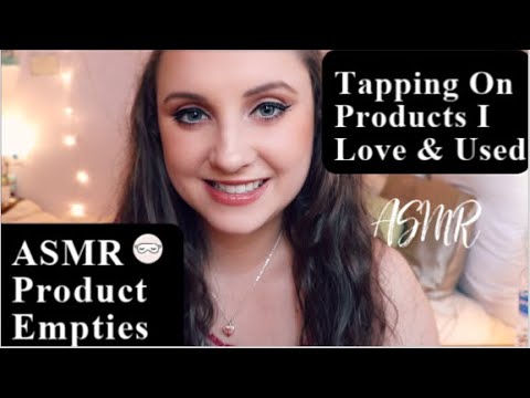 ASMR Relaxing Product Empties | Tapping | Whispering | Products I've Used Up & Love