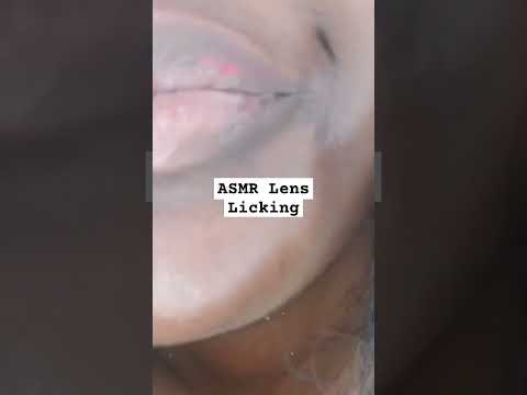 ASMR will make you fall into a coma | 60s of Lens licking edition #asmr, #shortsasmr