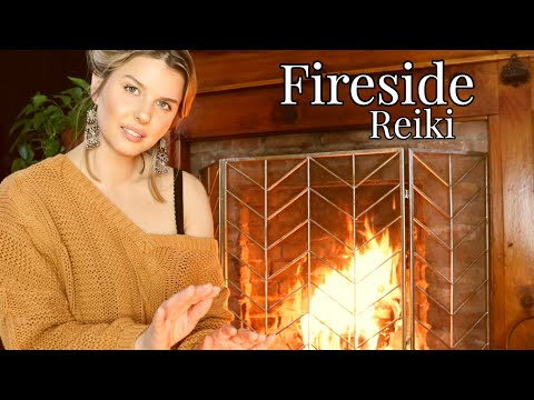 Soft Spoken ASMR Energy Healing/Personal Attention Session with a Reiki Master Healer/Fire Crackling