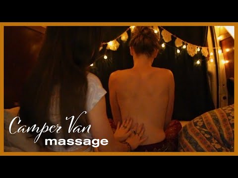ASMR | massage in a CAMPER VAN