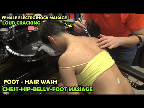 MY SPECIAL CALMING SERVICE FOR LADY + CRACKS + WASH + ASMR head,ear,foot,arm,back,hip,chest massage
