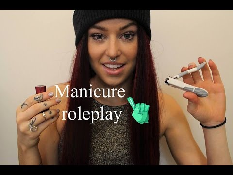 ASMR Manicure roleplay, soft spoken, tapping