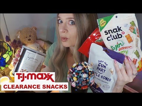ASMR Eating All The Snacks From TJMaXX Clearance Section | Whispered Taste Test #mukbang #tjmaxx