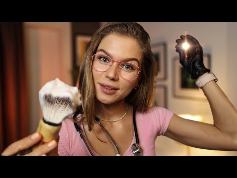 ASMR The Most Relaxing Haircut, Shaving, Face Exam, Face Massage RP, Personal Attention