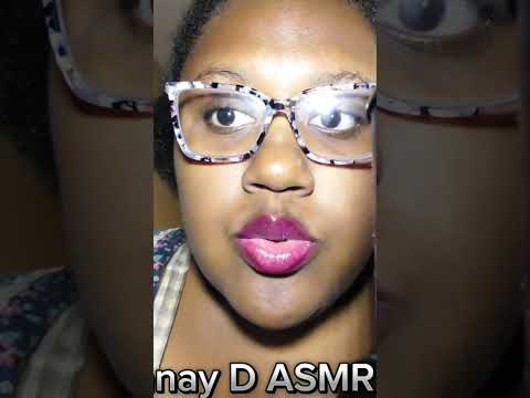 ASMR *camera brushing & wet mouth sounds | Janay D ASMR