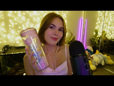 ASMR | Cherry Blossom Season Starbucks Cup 🌸 (tingly tapping sounds)