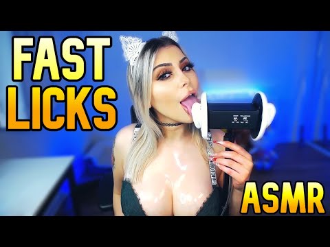 7 MINUTES OF FAST EAR LICKING ASMR 🤍