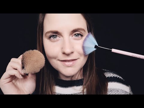 [ASMR] Relaxing Personal Attention Face Brushing | Whispered | Visual ASMR Triggers