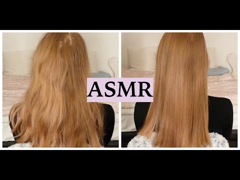 ASMR Late Night Hair Straightening Session (Hair Brushing, Hair Play, Spraying Sounds, No Talking)