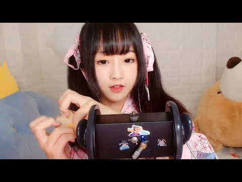 ASMR Ear Cleaning, Ear Massage, Tapping (Twin-tail UwU)