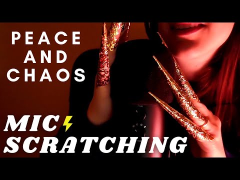 ASMR - PEACE AND CHAOS | FAST AND AGGRESSIVE FOAM Cover Scratching | Anticipatory Tingles