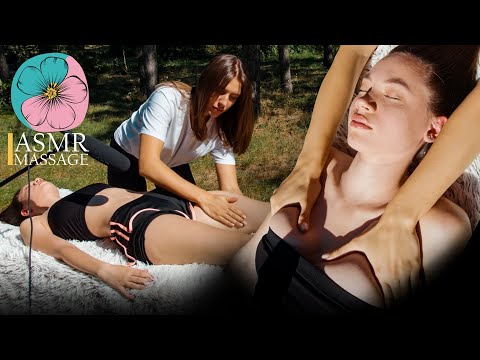 ASMR visceral massage by Olga | Pleasant forest sounds for relax