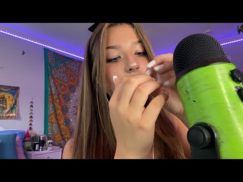 ASMR// FAST AND AGGRESSIVE TRIGGERS W ACRYLIC NAILS!