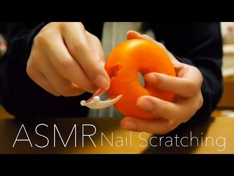 [ASMR] 色々な物をネイルスクラッチング① Nail Scratching [囁き声-Whisper]