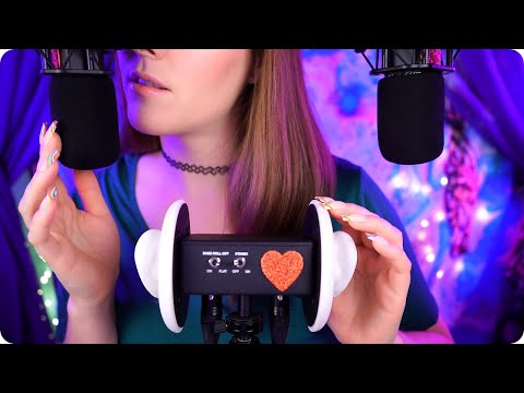 ASMR Guided Meditation for Anxiety Relief & Relaxation (Ear Attention, Brain Scratch, Rain) 💜