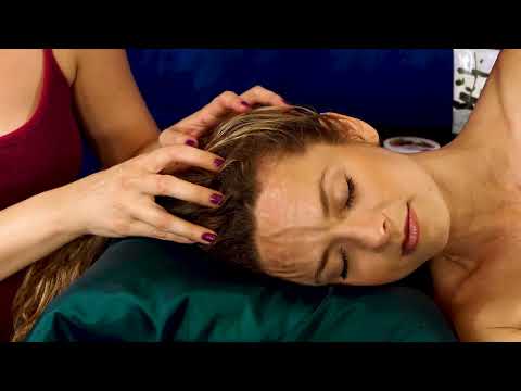 ASMR 💕 Ultra Relaxing Scalp & Back Massage w/ Chelsey & Corrina