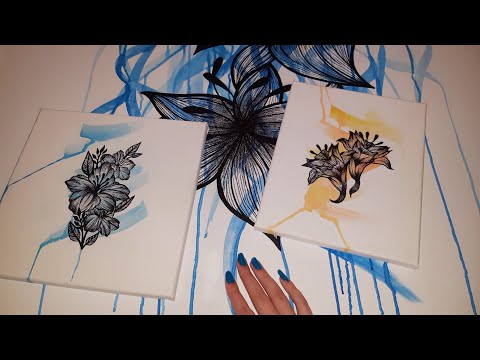 ASMR | scratching and tapping on my artwork