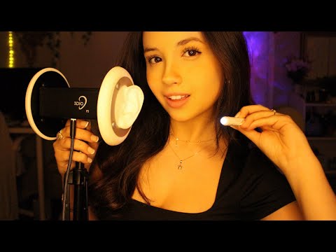 ASMR with Eyes Closed 👀😴 (ear to ear instructions and questions, 3-dio, binaural)