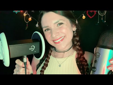 ASMR Mouth Sounds Compilation Yeti vs. 3Dio Mic (Lipgloss, Smacking, Ear to Ear)