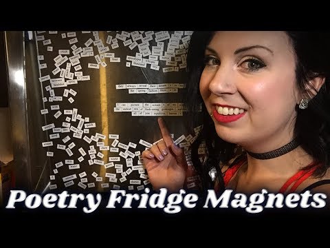 ASMR Super Tingly Poetry Creation using Fridge Magnets