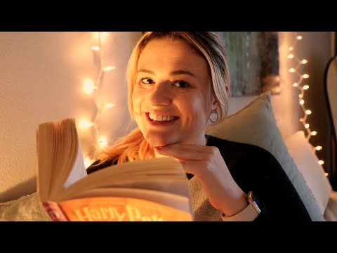 ASMR | POV: Helping you fall asleep (tapping, whispered reading, candle pops, and more!)