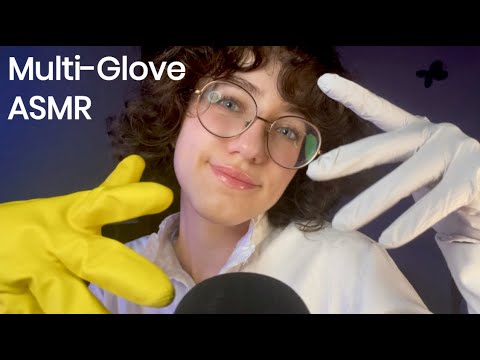 Multi-Glove Sounds ASMR | 3 Types of Gloves! | Minimal Talking ~🧤