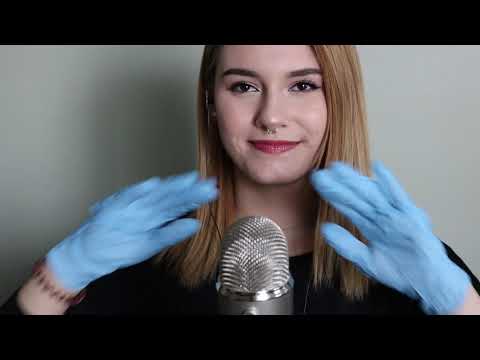 LEYNE ASMR|Nitrile Gloves Sounds (Tapping,flutter fingers,mic brushing...) NO TALKING