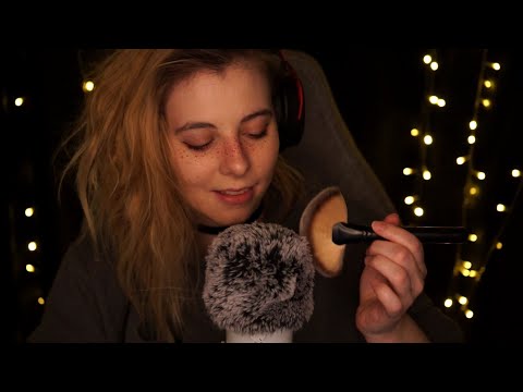 ASMR Fast but Gentle Fluffy Mic Brushing - mostly no talking