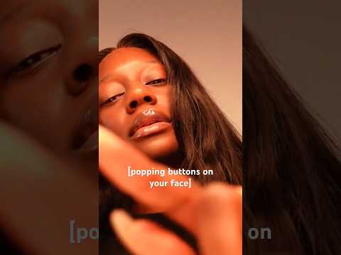 ASMR POPPING BUTTONS ON YOUR FACE #asmr #shortsvideo