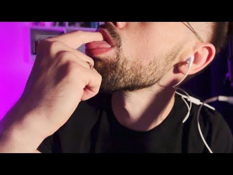 THE BEST MALE SPIT PAINTING * mouth sounds * ASMR