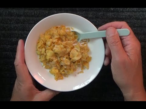 ASMR - Whispering & Eating Corn Flakes - Australian Accent -Discussing in a Quiet Whisper & Crinkles