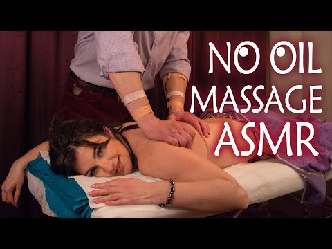 Relaxing Back, Neck and Leg Massage ASMR | Mics on Hands