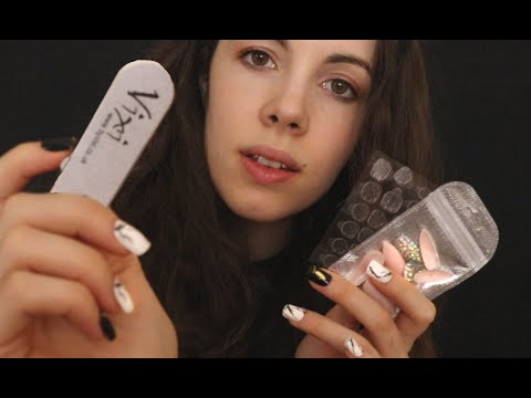 ASMR Doing Your Nails Personal Attention - Giving You Acrylic Nails