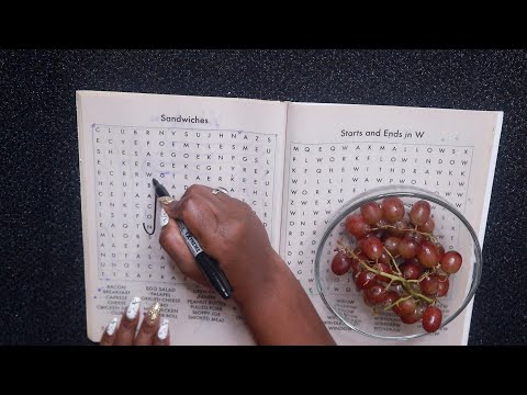 SANDWICHES WORD SEARCH GRAPES ASMR EATING SOUNDS