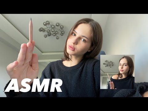 ASMR tracing your face and telling you positive affirmations in different languages
