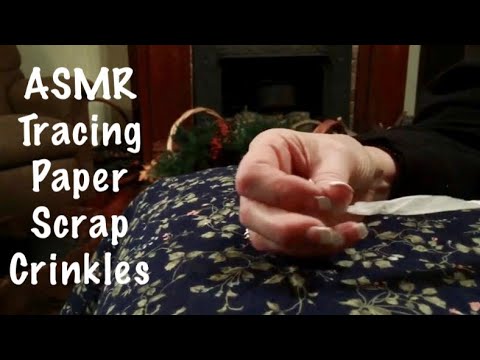 ASMR Extreme paper crinkles/scraps from leftover tracing paper/cat does ASMR at the end (No talking)
