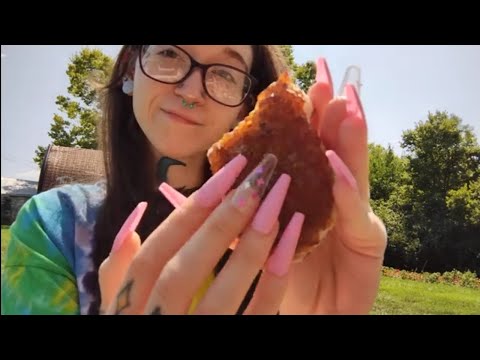 ASMR OUTSIDE 🌳 ON CRYSTALS 💎