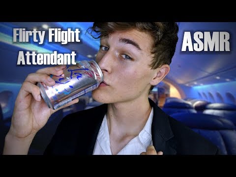 ASMR | Flirty First Class Flight Attendant  ✈ (Cozy Roleplay)