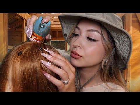 ASMR Lice check! You’re ✨infested✨ at summer camp 🏕️😳