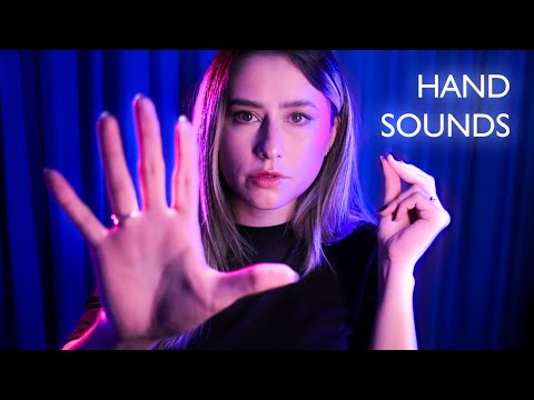 ASMR HAND SOUNDS and MOUTH SOUNDS around the mic ✨ snapping, finger fluttering, trigger words