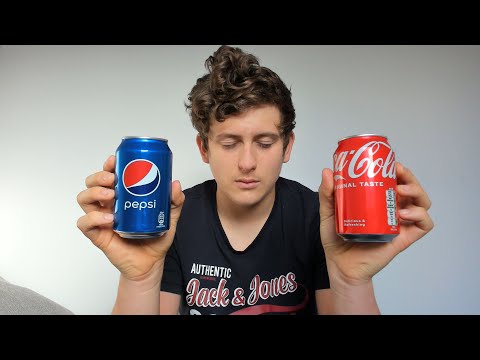 ASMR Tasting Coca-Cola vs Pepsi Blind Test