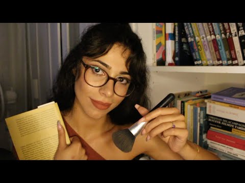 KÜTÜPHANEDE MAKYAJINI YAPIYORUM ASMR ROLEPLAY