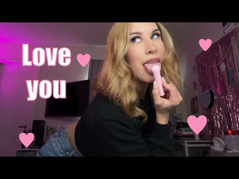 Girlfriend Cleans Your Face With Tongue ASMR