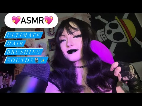 ASMR// Ultimate Hair Brushing Sounds, Brushing, and Playing with your Hair🎙💖|| Unzzystore wigs