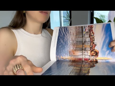 ASMR Page Turning Squeezing Glossy Book Croatia travels