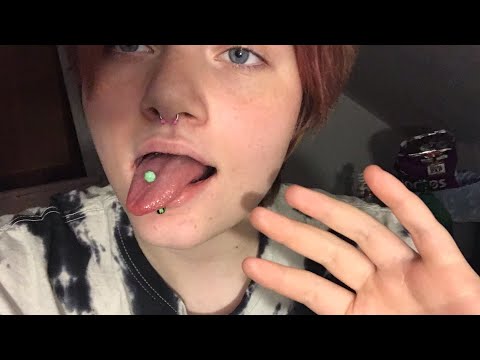 ASMR mouth sounds, tongue flutters, hand sounds, personal attention, spit painting on your face 😍
