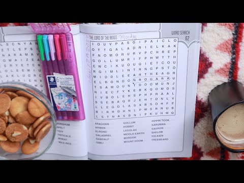 LORD OF THE RINGS WORD SEARCH NILLA WAFERS ASMR EATING SOUNDS