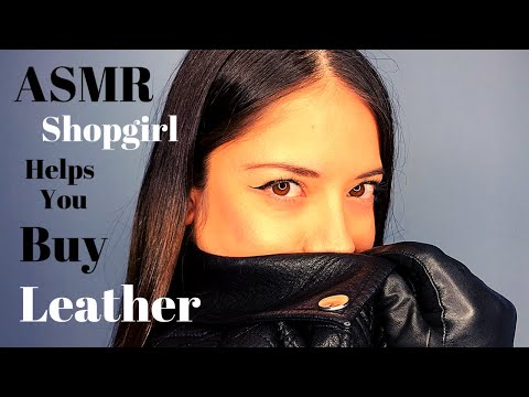 ASMR | Leather Jacket Sounds | Shopgirl Role Play | Personal Attention