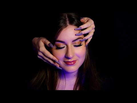 ASMR [Real Person] Face Touching & Scalp Massage with Long Nails 💅 deutsch german